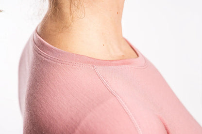 Close-up of a pink garment with a blurred background